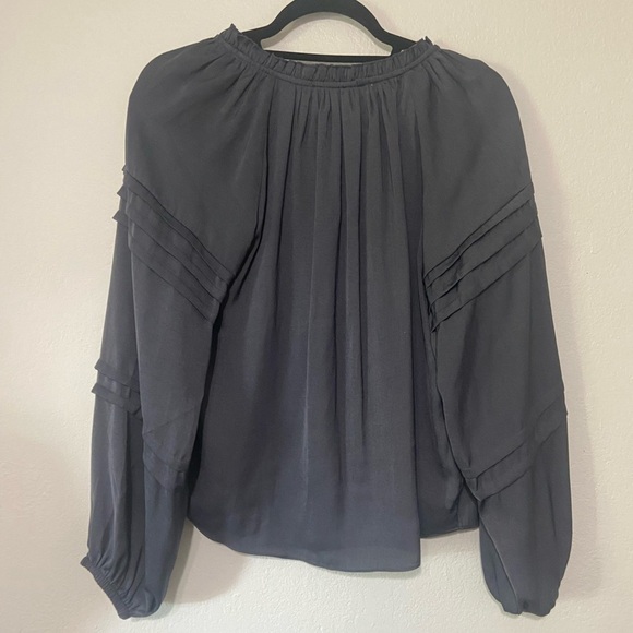 Chelsea & Theodore women's S peasant style boho long sleeve blouse EUC - Picture 6 of 7